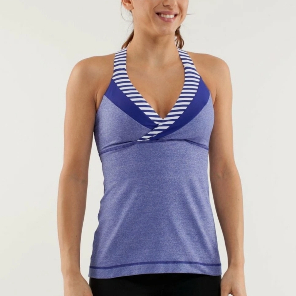 Lululemon Deep Breath Tank Blue Size 6